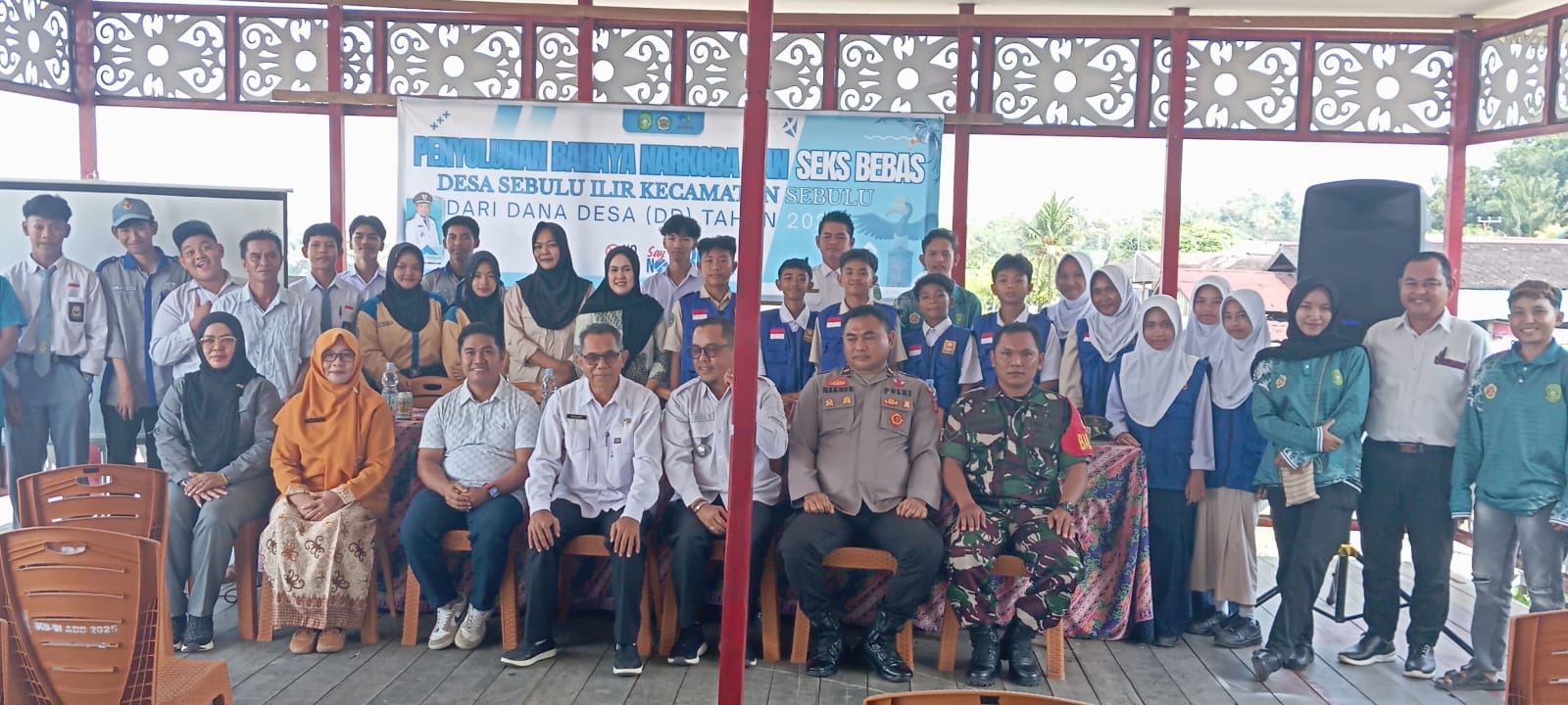 Babinsa Sebulu Ilir Hadiri Penyuluhan Bahaya Narkoba Dan pergaulan Bebas Pada Pelajar