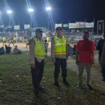 Polsek Widang Pengamanan Turnamen Voli Ball Anshor Cup II