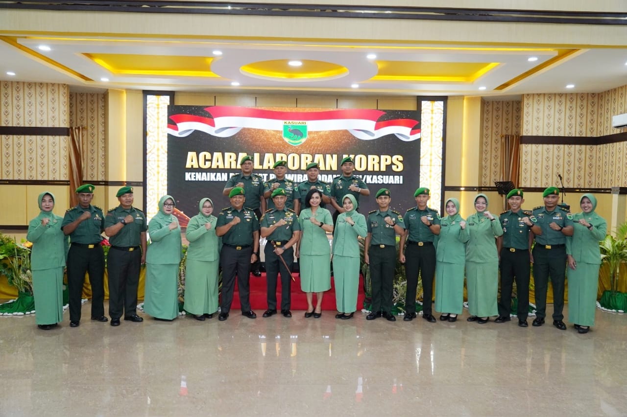 Pangdam Kasuari Pimpin Korp Raport Kenaikan Pangkat 1.032 Prajurit