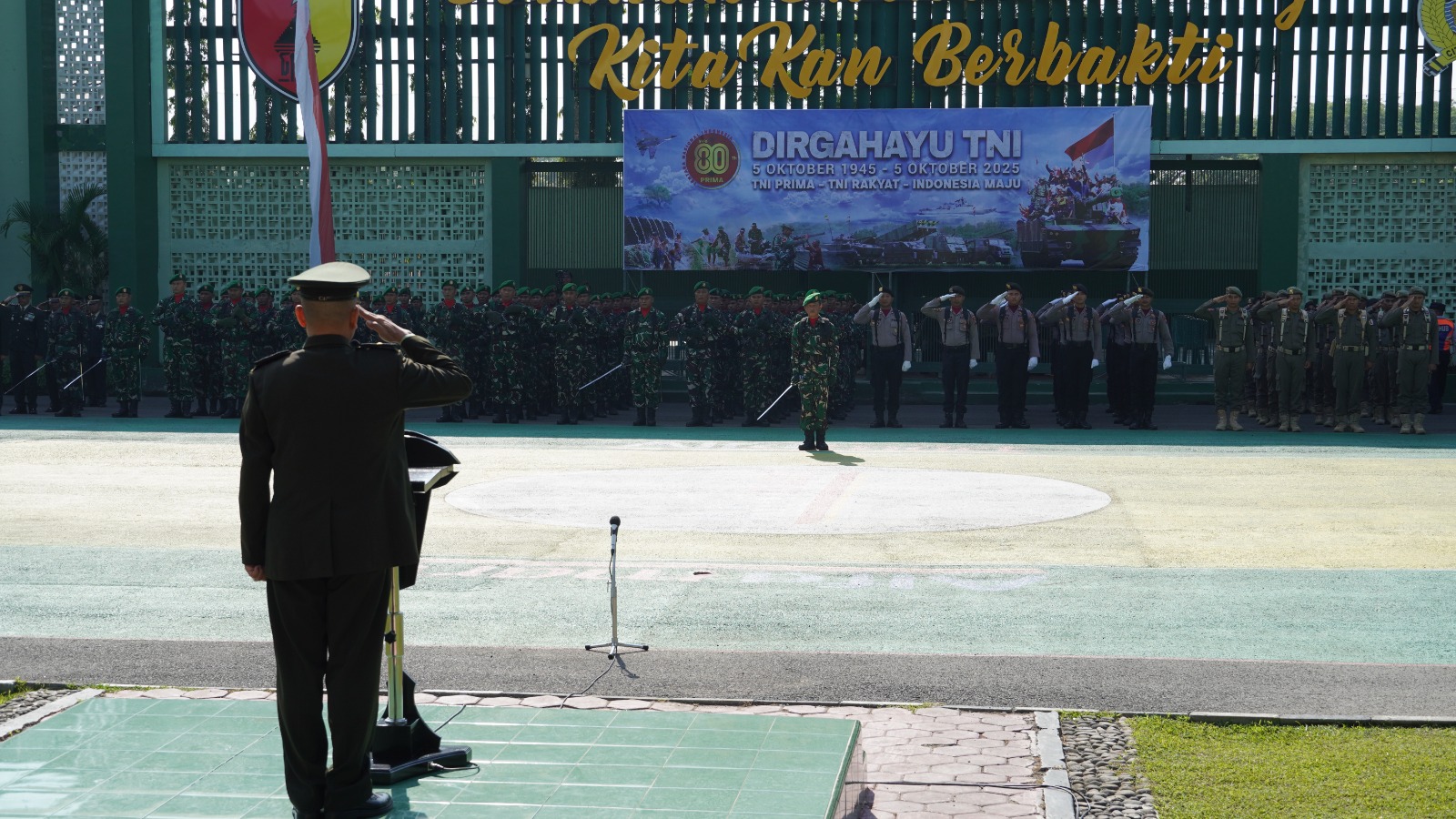 Kodim Bojonegoro Gelar Upacara Peringatan HUT Ke- 80 TNI Kodim Bojonegoro Gelar Upacara Peringatan HUT Ke- 80 TNI