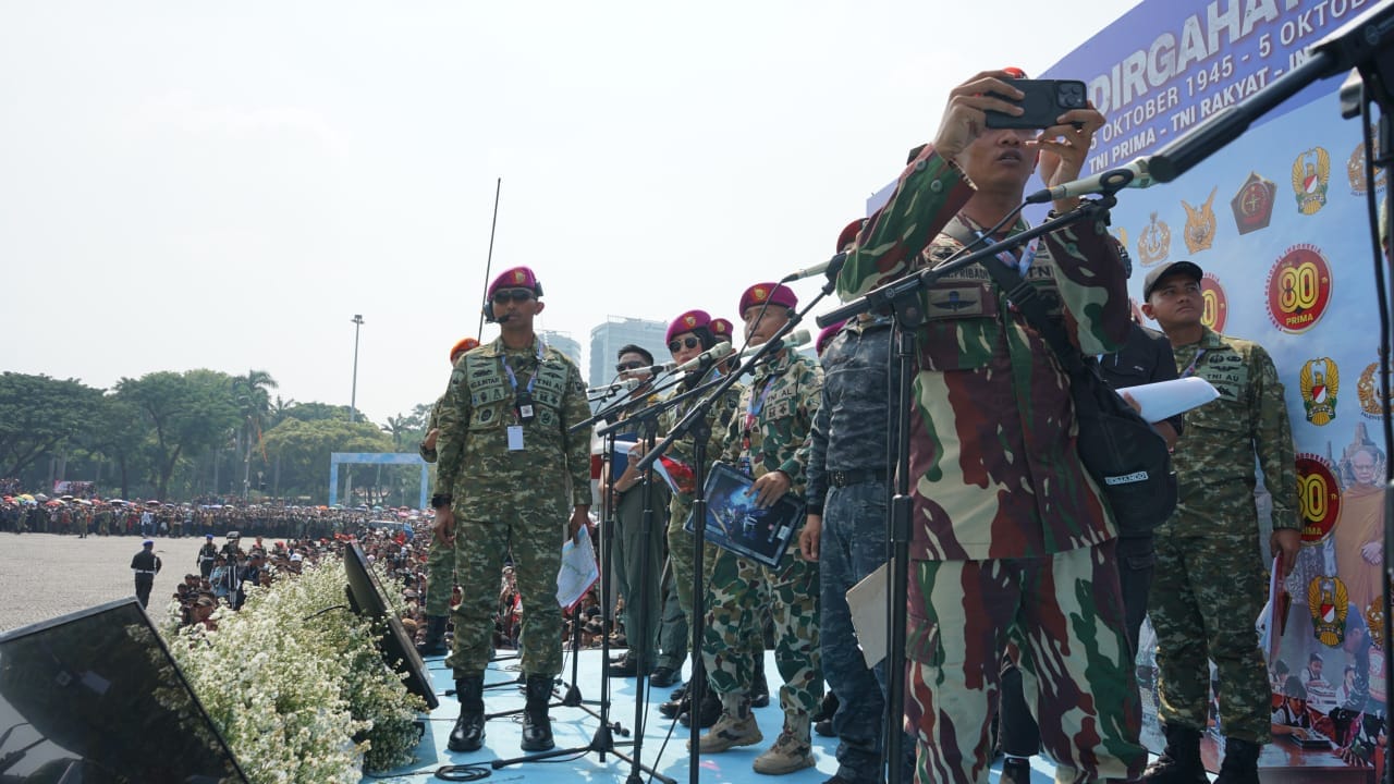 Tampil Maksimal, Danyonif 2 Marinir Sebagai Sub Koordinator Narator Dalam Acara Puncak Perayaan HUT TNI ke-80
