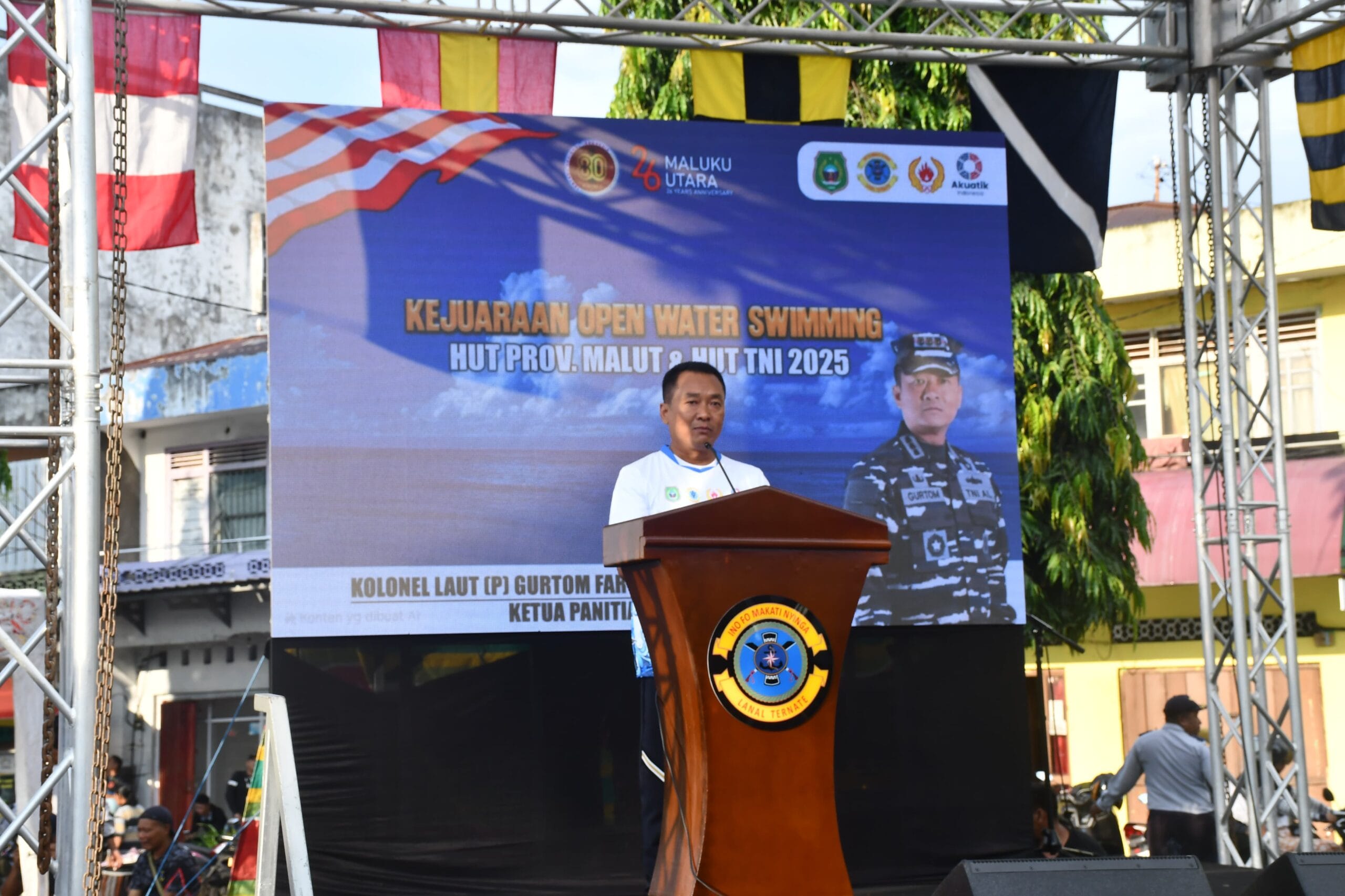 Lomba Open Water Swimming: Perkuat Sinergi TNI dengan Pemda Maluku Utara