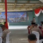 Hadiri Tasyakuran HUT TNI, Kapolsek Widang Bersama Anggota Beri Ucapan Selamat