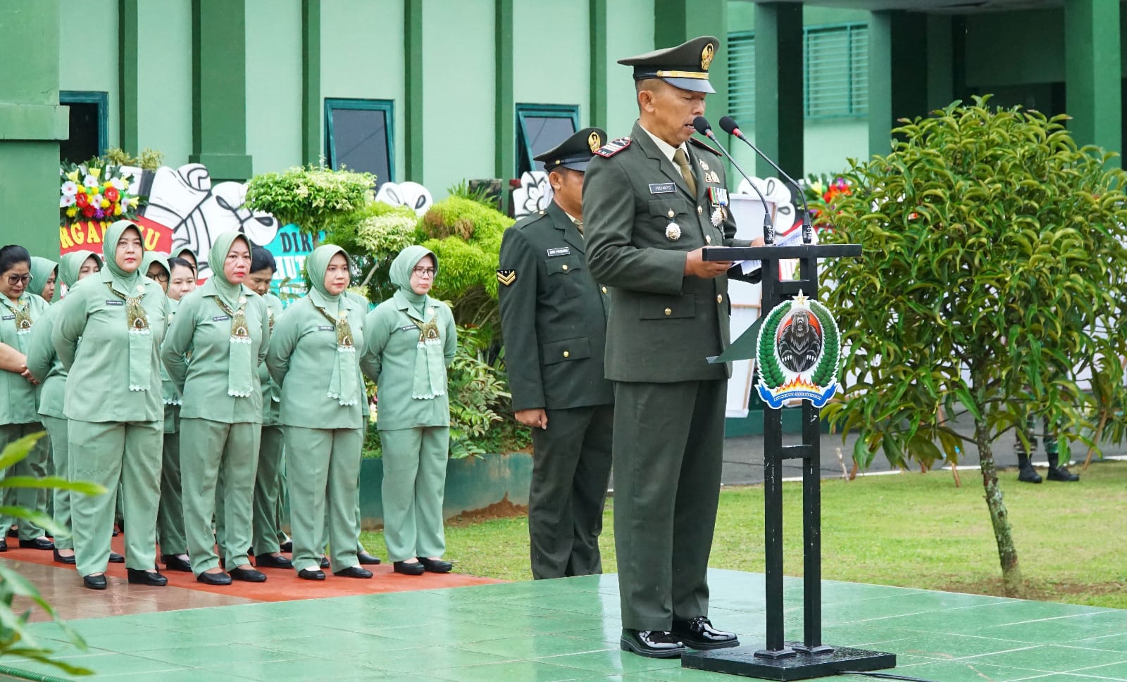 Perayaan Puncak HUT ke- 80 TNI, Kodim 0906/Kutai Kartanegara Gelar Upacara