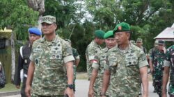 Wapang TNI Dampingi Menhan RI Kunjungi Yonif TP 821/Satria Bupolo di Pulau Buru