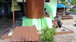 Satgas TMMD 126 Kodim Tambrauw Gotong Royong Selesaikan Pembuatan Sumur Bor di Kampung Mega