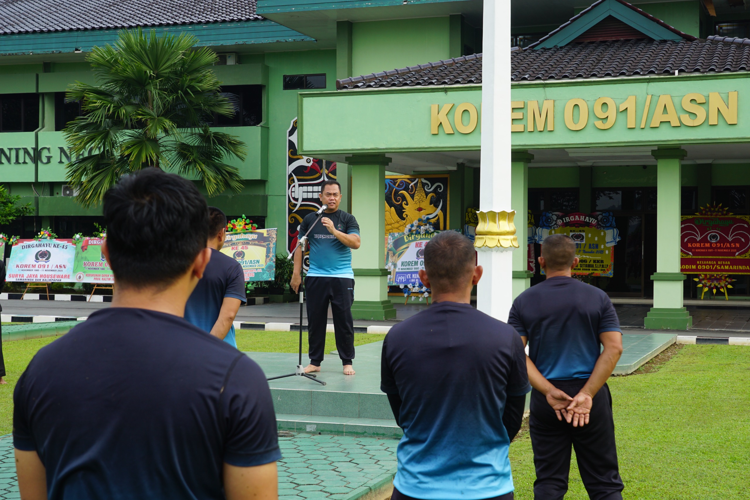 Prajurit Korem ASN Berlatih Pencak Silat Militer, Perkuat Fisik dan Mental