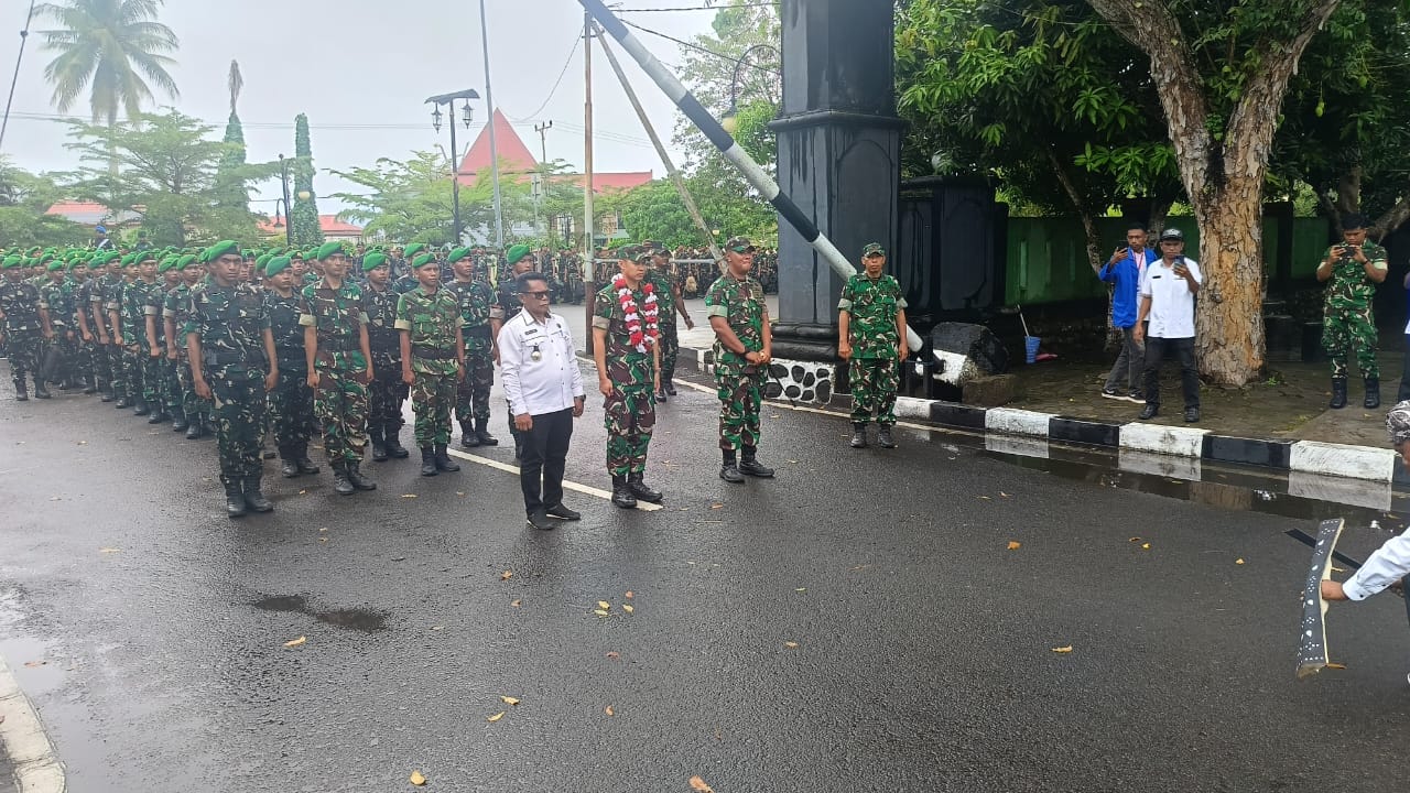 Dandim 1505/Tidore Sambut Kedatangan Personel Yonif TP 866 dan Brigif TP 28 di Sofifi
