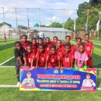 Binaan Kapolresta Sorong Kota, Kokoda FC Menang 4–2 di Laga Pembuka Mini Soccer Kapolresta Cup 2025