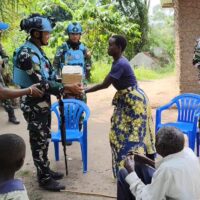 Satgas INDORDB XXXIX-G Laksanakan Misi Keamanan dan Kemanusiaan