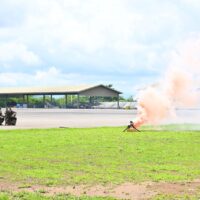 Tingkatkan Kesiapsiagaan Lanud Sultan Hasanuddin Gelar Latihan Penanganan Ancaman Bom