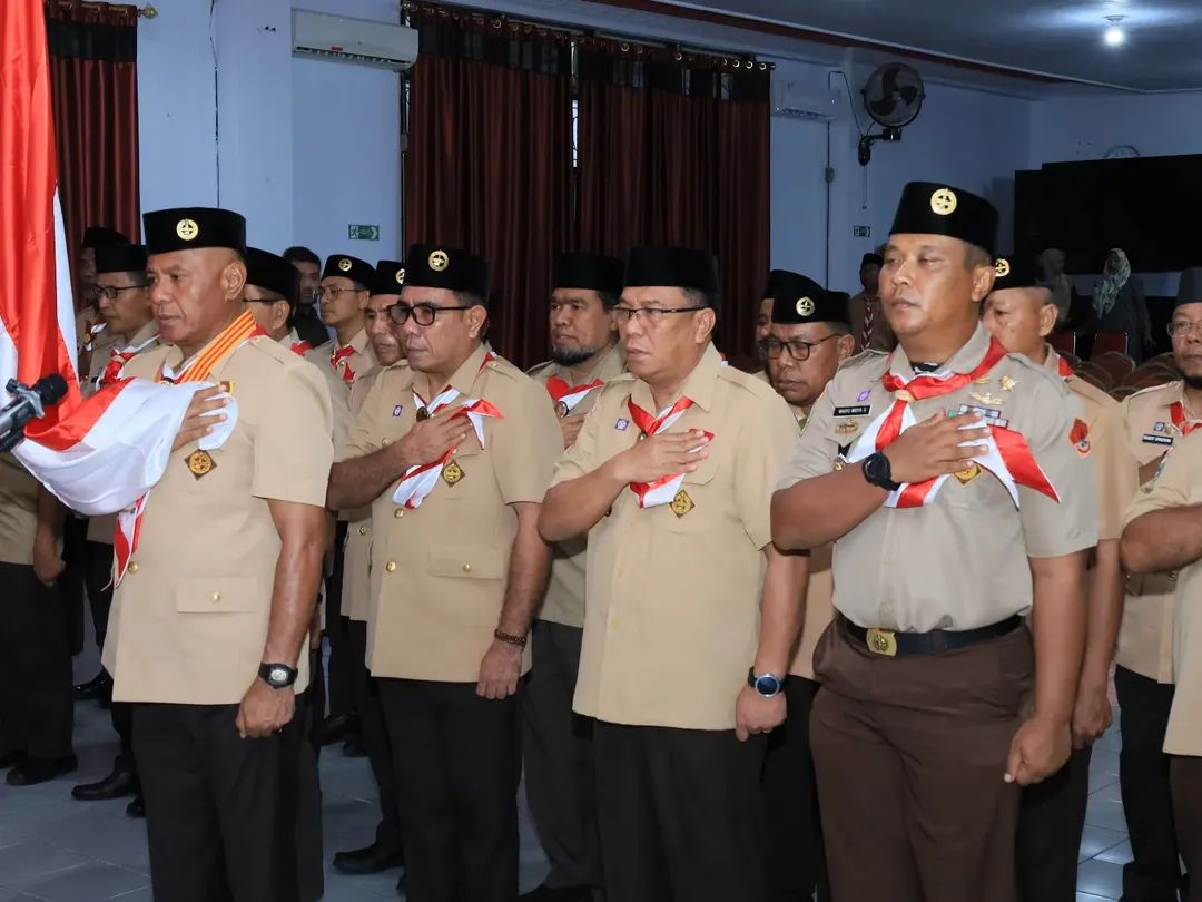 Dandim 1505/Tidore Hadiri Pengukuhan Majelis Pembimbing dan Pengurus Kwarcab Pramuka
