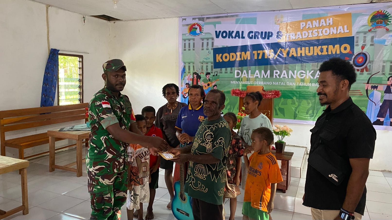Sambut Bulan Kasih Natal 2025, Kodim 1715/Yahukimo Gelar Lomba Paduan Suara