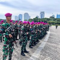 Siap dan Sigap, Prajurit Yonif 2 Marinir Laksanakan Insert PAM Hari HAM Internasional