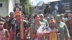 Dandim 1710/Mimika Sambut Kedatangan Danrem 173/PVB Dalam Kunjungan Kerjanya Ke Kodim 1710/Mimika