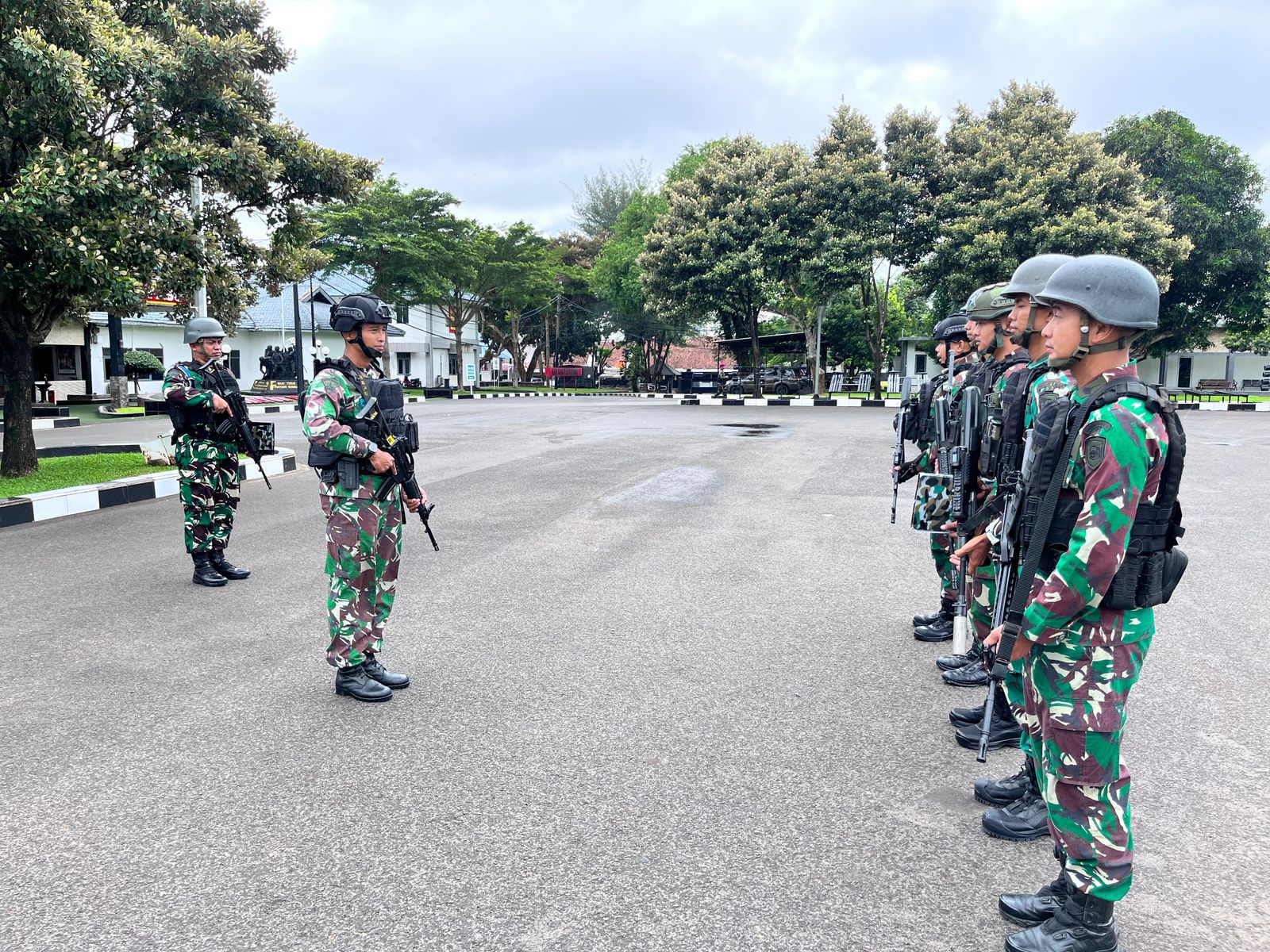 Cek Kesiapan Tempur, Komandan Batalyon Infanteri 2 Marinir Pimpin Apel Organik Cek Kesiapan Tempur, Komandan Batalyon Infanteri 2 Marinir Pimpin Apel Organik