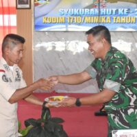 Rayakan HUT ke-29, Kodim 1710/Mimika Gelar Syukuran Sederhana