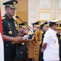Wapang TNI Pimpin Sertijab Kapuspen TNI, Dan PMPP, dan Kapusjaspermildas