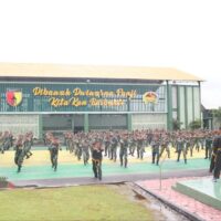 Tingkatkan Ketangkasan Prajurit, Kodim Bojonegoro Gelar Latihan Pencak Silat Militer