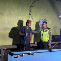 Patroli ke Tempat Billiard Dilakukan Anggota Kepolisian Sektor Widang