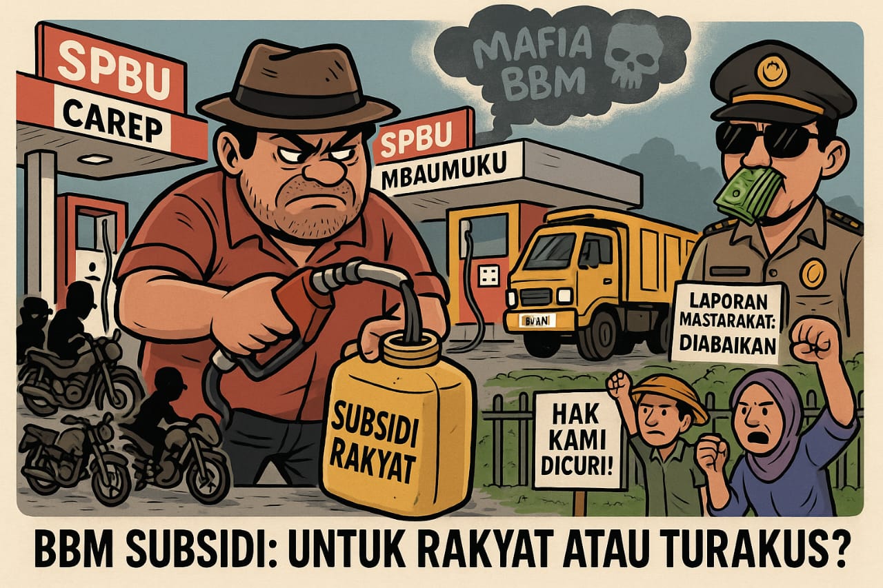 Ironi Energi Bersubsidi: Hak Rakyat Dirampas, Mafia BBM Kebal Hukum