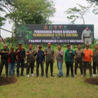 Bumi Ajusta Menghijau, Danmenarmed 2 Kostrad Pimpin Gerakan Tanam Pohon