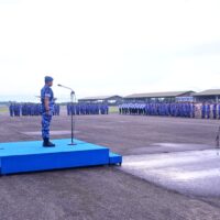 Awali Pelaksanaan Tugas Di Tahun 2026, Danlanud Sultan Hasanuddin Pimpin Apel Luar Biasa
