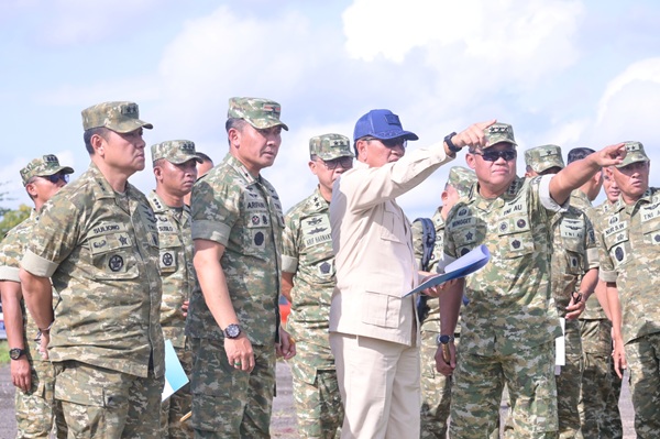 Wamenhan RI Tinjau Kesiapan Pembangunan Infrastruktur Strategis TNI AU di Lanud Sultan Hasanuddin