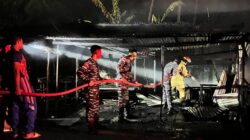 Aksi Cepat, Tanggap dan Sigap Prajurit Lanal Nunukan Laksanakan Pemadaman Kebakaran
