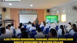 Ajak Pemuda Bergabung, Danramil Berikan Sosialisasi Kreatif Rekrutmen TNI AD Pada Pelajar