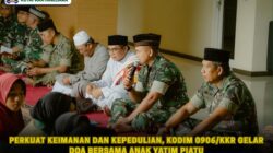 Perkuat Keimanan dan Ketaqwaan, Kodim 0906/Kkr Gelar Doa Bersama Anak Yatim Piatu