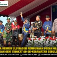Babinsa Sebulu Ulu Hadiri Pembukaan Pekan Olahraga dan Seni Tingkat SD se-Kecamatan Sebulu