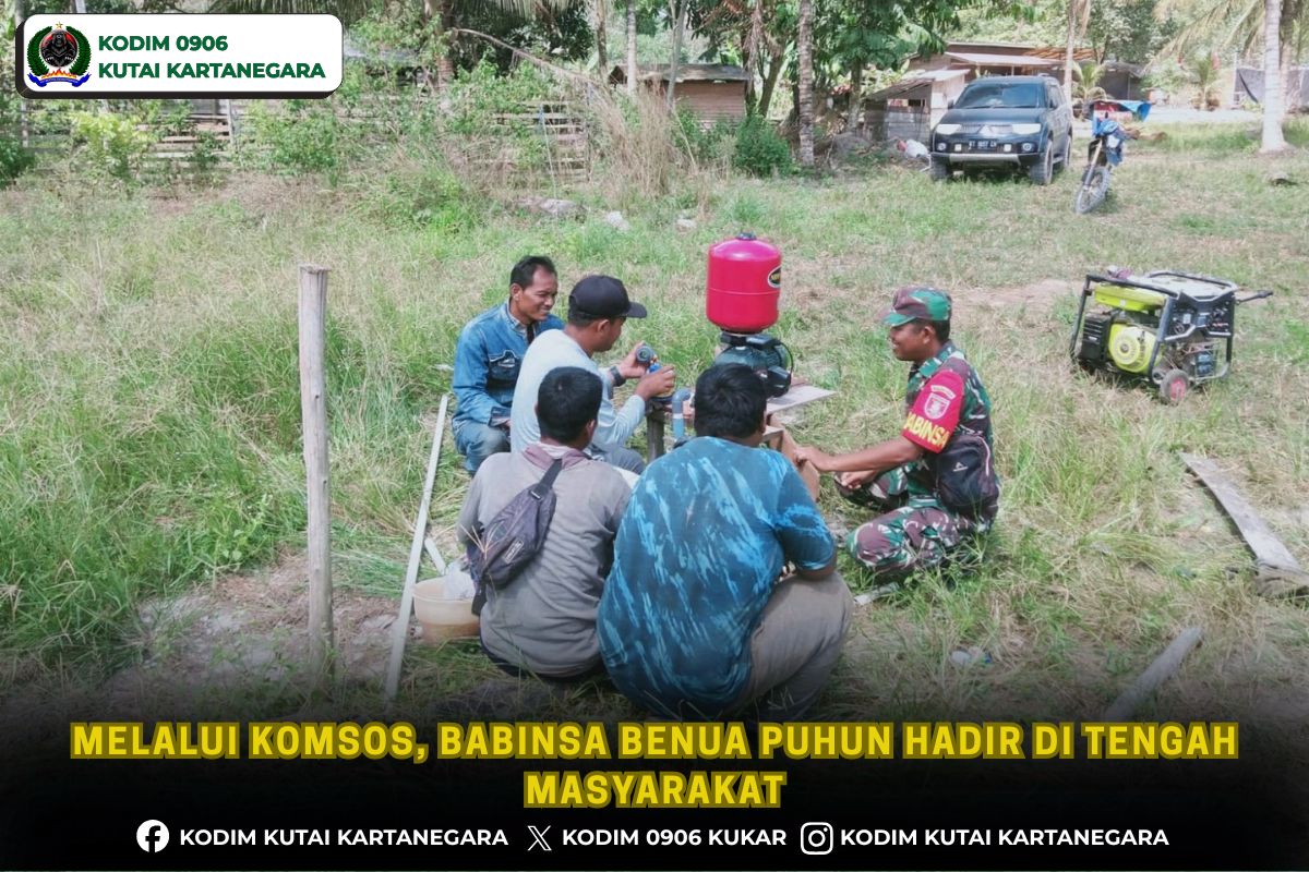 Melalui Komsos, Babinsa Benua Puhun Hadir di Tengah Masyarakat