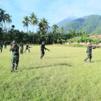 Prajurit Kodim 1505/Tidore Laksanakan Lator Apter Aplikasi Teritorial Sistem Blok