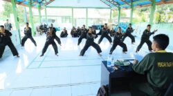 Prajurit Kodim 1505/Tidore Ikuti Uji Kenaikan Tingkat Pencak Silat Militer Sabuk Putih Ke Sabuk Kuning