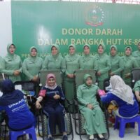 Setetes Darah Sejuta Harapan, Peringati HUT Persit Ke 80 Kodim 0808 Blitar Gelar Donor Darah