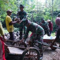 Akselerasi Pembangunan, Material Jembatan TMMD Ke 127 Mulai Didrop Di Desa Krisik