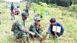 Peringatan HPN 2026, TNI, Insan Pers dan Elemen Masyarakat di Bojonegoro Tanam Ratusan Pohon Produktif