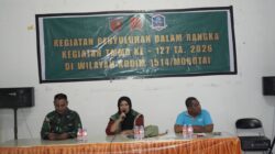 Satgas TMMD Ke-127 Kodim 1514/Morotai Gelar Penyuluhan Antikorupsi dan Pertanian di Desa Darame