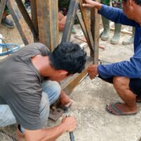 TNI AD Kebut Pembangunan Jembatan Gantung Kalaili, Progres 48 Persen