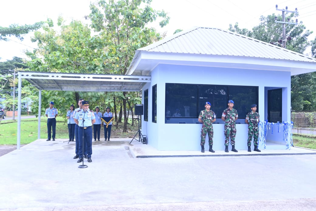 Bangun Lingkungan Aman, Nyaman dan Tentram, Danlanud Sultan Hasanuddin Resmikan Pos Pengamanan Komplek Catalina