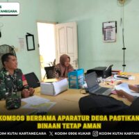 Babinsa Komsos Bersama Aparatur Desa Pastikan Wilayah Binaan Tetap Aman