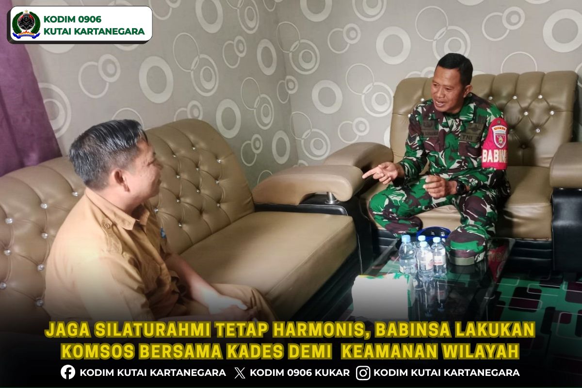 Jaga Silaturahmi Tetap Harmonis, Babinsa Lakukan Komsos Bersama Kades Demi Keamanan Wilayah Jaga Silaturahmi Tetap Harmonis, Babinsa Lakukan Komsos Bersama Kades Demi Keamanan Wilayah