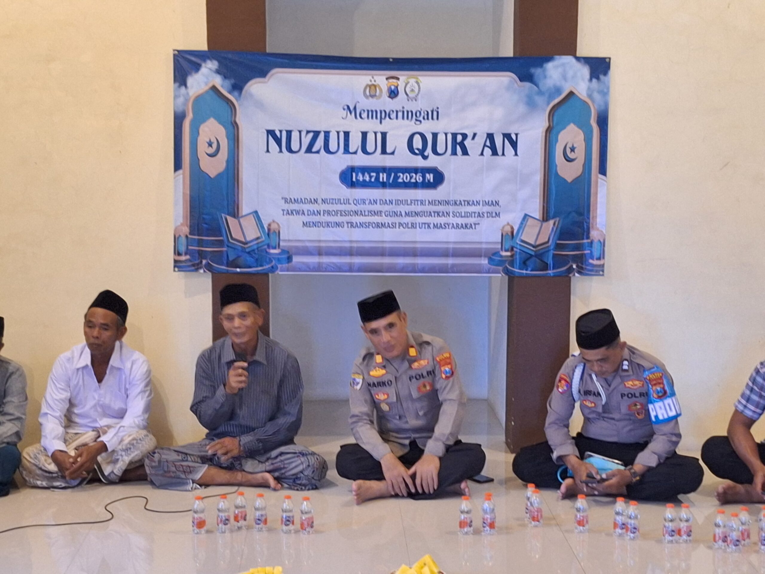 Peringatan Nuzulul Qur'an, Polisi dan Bhayangkari Dengarkan Tauziah