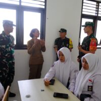 Tim Wasev Tinjau Program Rekrutmen TNI di SMKN 1 Linggang Bigung