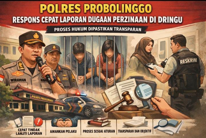 Kasus Dugaan Perzinaan di Dringu Mulai Diproses, Polisi Siapkan Langkah Hukum Selanjutnya