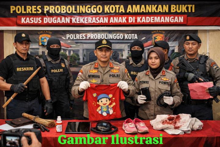 Polisi Mulai Dalami Bukti Kasus Kekerasan Anak di Kademangan