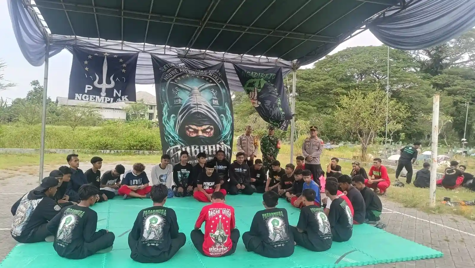 Pesan Kamtibmas Kapolsek Widang kepada Perguruan Silat