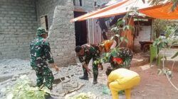 TNI Hadir di Tengah Bencana, Kodim 1505/Tidore Bersihkan Rumah Warga Terdampak Gempa