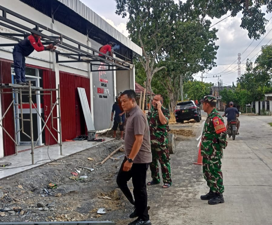 Pastikan Keamanan Bangunan, Dandim Bojonegoro Tinjau Langsung Perbaikan KDKMP di Desa Padang Trucuk